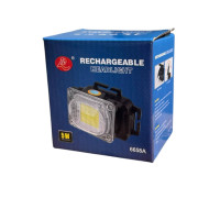 Ліхтар налобний 5W 6658A (COB/ LED) (з режимом червоного стробоскопа)