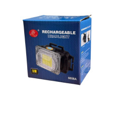 Ліхтар налобний 5W 6658A (COB/ LED) (з режимом червоного стробоскопа)