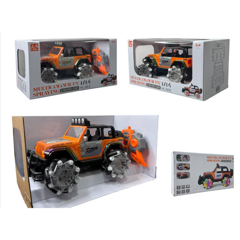 Машинка позашляховик на пульті керування STORM Multicolour UV Spraying T90188