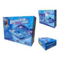 Килимок танцювальний Dancing Playmat  з музикою та підсвіткою голубий 2221-4