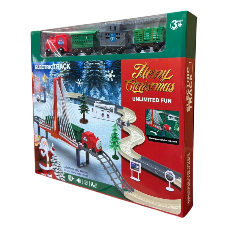 Потяг різдвяний електричний “Merry Christmas” (модель 9263-3C) (24 шт)