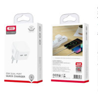 СЗУ XO L105 35W 35W Dual Port Fast Charger Type-c Port Fast Charger
