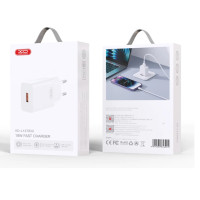 СЗУ XO L127 USB-A QC18W Fast Charging Charger with Lightning cable