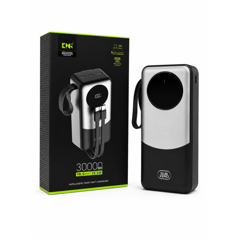 Power bank King Power KPG-302X SUB ZERO (30000 мАh) (26шт)