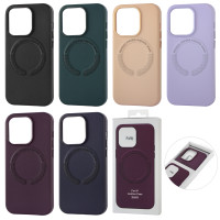 Чехол Leather Case with MagSafe iPhone 12
