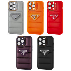 Чохол Prada nylon Glass Camera protector iPhone 13