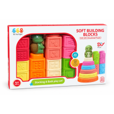 Конструктор - пірамідка Soft Building Blocks, 21 деталь  688-2B (72 шт)