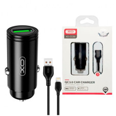 АЗУ XO CC39 QC3.0 18W Car charger with Lighting