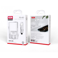 СЗУ XO CE02A PD20W+QC18W fast charging CE with Lightning cable