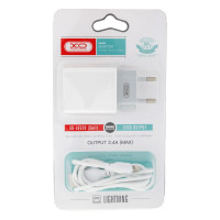СЗУ XO L65 2.4A two USB charger for Type-c