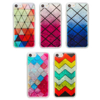 Чохол рідкі блискітки геометрія iPhone Xs