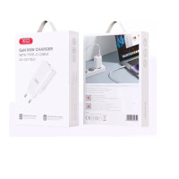 СЗУ XO CE17 (EU)65W gallium nitride fast charging charger (1USB-C 65W/1USB-A18W)
