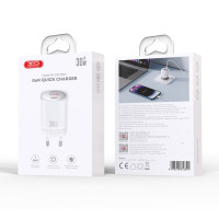 СЗУ XO CE21 30W GaN nitride (1USB-C+1USB-A) fast charging charger СЗУ XO CE21 30W GaN nitride (1USB-C+1USB-A) fast charging charger