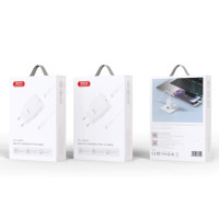 СЗУ XO L126 USB-C PD20W Fast Charging Charger with Lightning cable