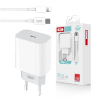 СЗУ XO L77 20W PD Швидкий керування з освітленням Кабель Type-c to Lightning