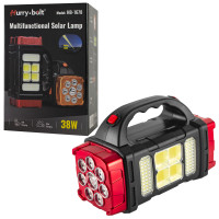 Фонарь Hurry bolt HB-1678 38W (Powerbank на солнечной батарее)