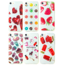 Чохол силіконовий 3D малюнок прозорий iPhone 5