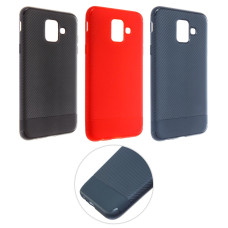 Чохол силіконовий Line Carbon Samsung A6 Plus (2018) A605
