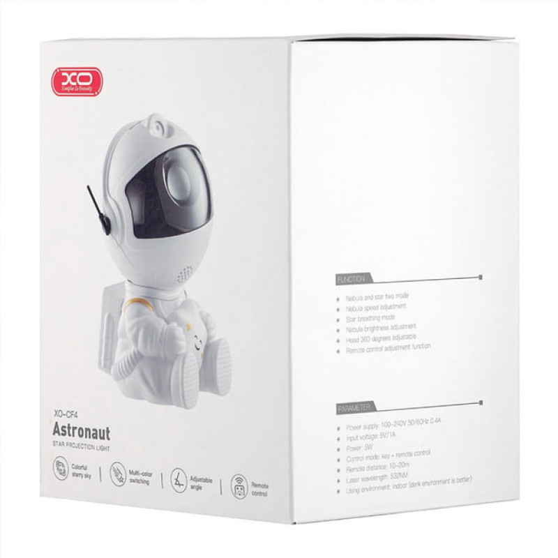 Астронавт ночник-проектор звёздного неба XO CF4 mini Astronaut Sky Projection Lamp
