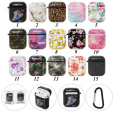 Air case плотный силикон Рисунок с карабином