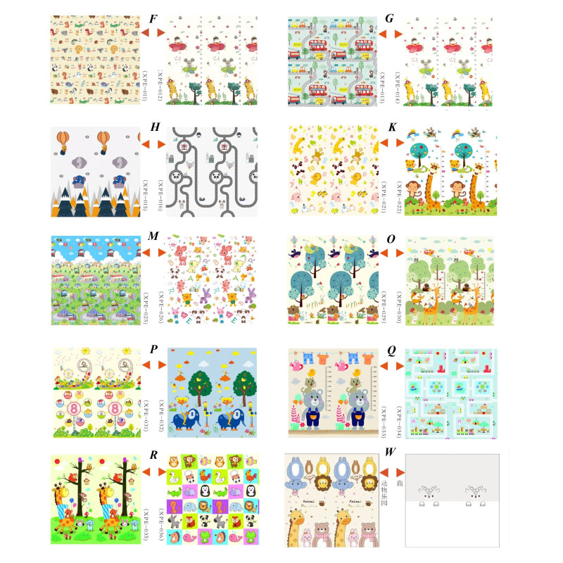 Детский складной развивающий термоковрик 150х180