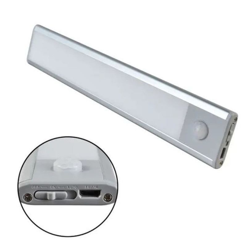 Лампа FY-CT40B-03 с датчиком движения светодиодная, USB, на магните 40 см (50 шт)