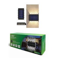 Вуличний фасадний садовий LED ліхтар на сонячній BK-8 8LED (60 шт)