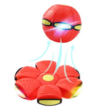 Складаний ігровий м'яч-трансформер Flat Ball Disc Червоний