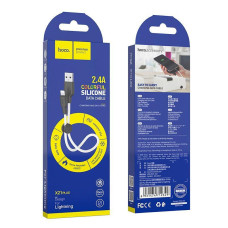 Кабель Hoco X21 Plus Silicone charging cable for Lightning (L=0.25M)