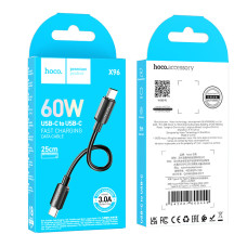 Кабель Hoco X96 Hyper 60W fast charging data cable Type-C to Type-C (L=0.25M)