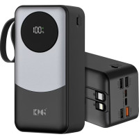 Power bank King Power KPG-402X 40000MAH 22.5W 2cable LCD (28шт.)