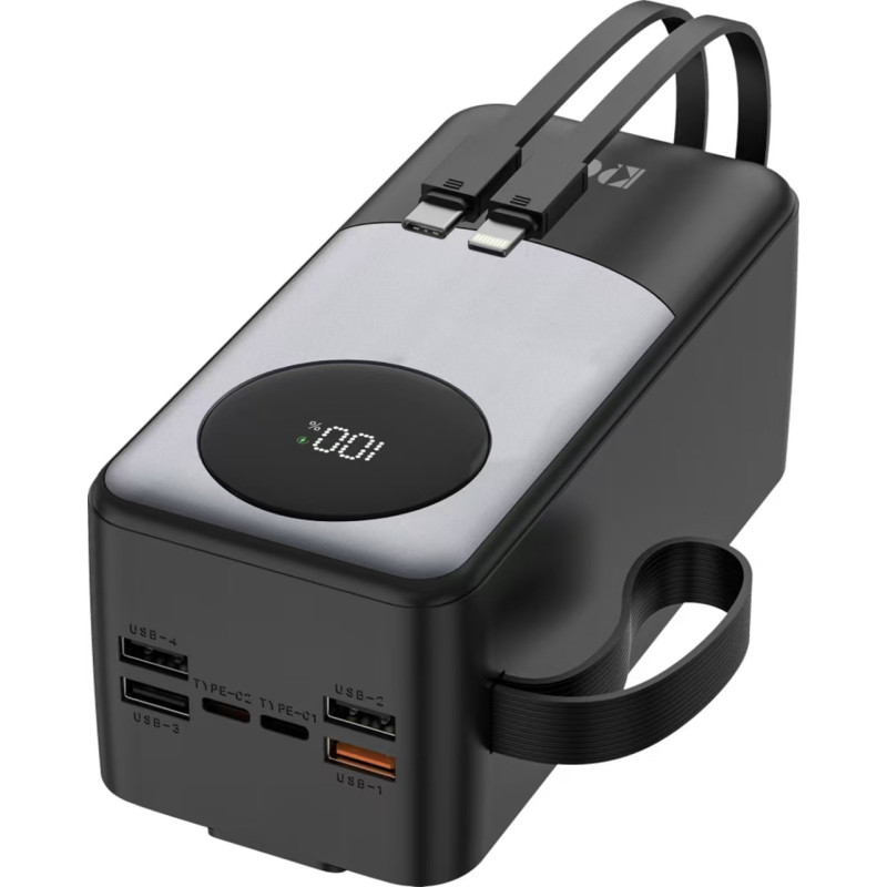 Power bank King Power KPG-502X 50000MAH 22.5W 2cable LCD (24шт.)