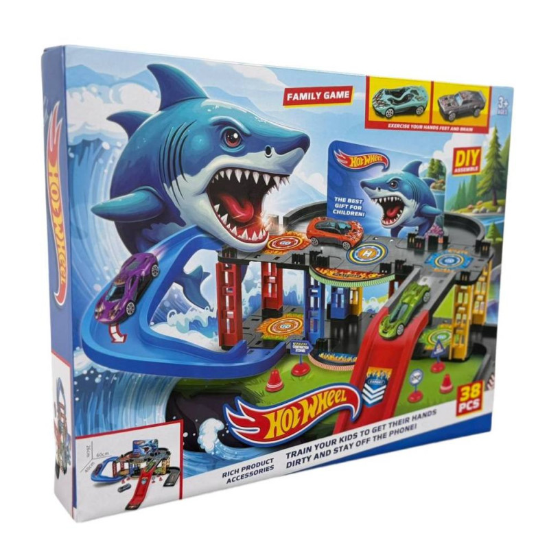 Траса з гірками та паркінгом Hot Wheels 38 деталей T876-11 (48 шт)