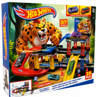 Траса з гірками та паркінгом Hot Wheels 39 деталей T876-12 (36 шт)