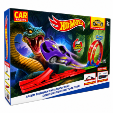 Траса Hot Wheels 6603 – Looping Track із трьома кільцями та стартом 6603 (36 шт)