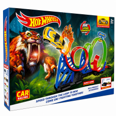 Траса Hot Wheels 6604 – Looping Track із трьома кільцями та стартом 6604 (36 шт)