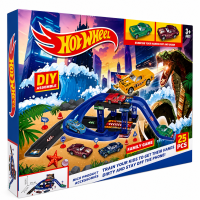 Траса з гірками та паркінгом Hot Wheels 25 деталей T876-1 (60 шт)