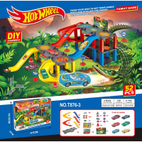 Траса з гірками та паркінгом Hot Wheels 52 деталей T876-3 (36 шт)
