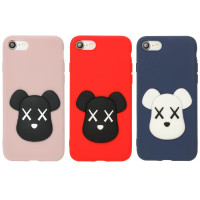 Чохол силіконовий Мишка Bearbrick Head iPhone 6