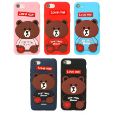 Чохол силіконовий Мишка Love Me iPhone 5