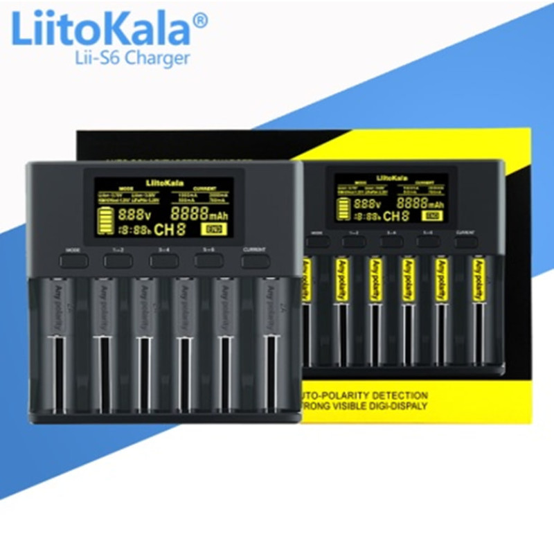 Зарядний пристрій LiitoKala Lii-S6 EU+CAR