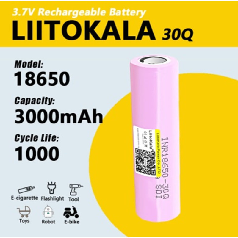 Аккумулятор LiitoKala Lii-30Q-JT 3000mah