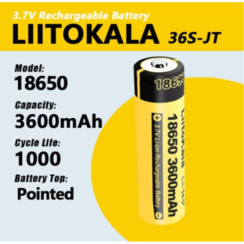 Аккумулятор LiitoKala 36S-JT 3600mah