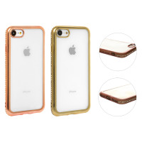 Чохол силіконовий кадр з камінням iPhone 6