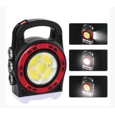 Фонарь Hurry bolt HB-6678L (LED+52SMD+SMD) + солнечная панель + Power Bank + microUSB (3 режима)