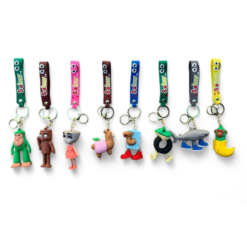 Брелок Італійські меми фігурки з ланцюжком L-08