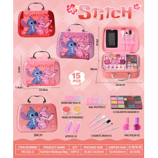 Дитячий набір косметики в косметичці 661-6 STITCH (60 шт в ящику 3 кольори, мікс)