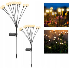 Садовий світлодіодний світильник на сонячній батареї Кульки (2 шт. в комплекті)