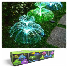 Садовий світлодіодний світильник на сонячній батареї Медуза подвійна (2 шт. в комплекті) 60263