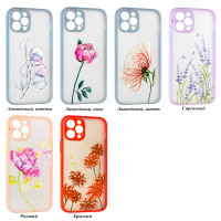 Чохол 2 в 1 матовий Flowers iPhone 13